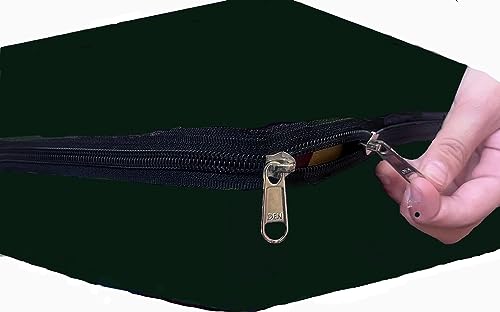 Image of 100% Waterproof Mattress Cover /Protector with Zipper Chain for Double Bed (Set of 2 Pieces) II All Around Protection with 360 Encasing (36 inch*72 inch*6 inch, Green)