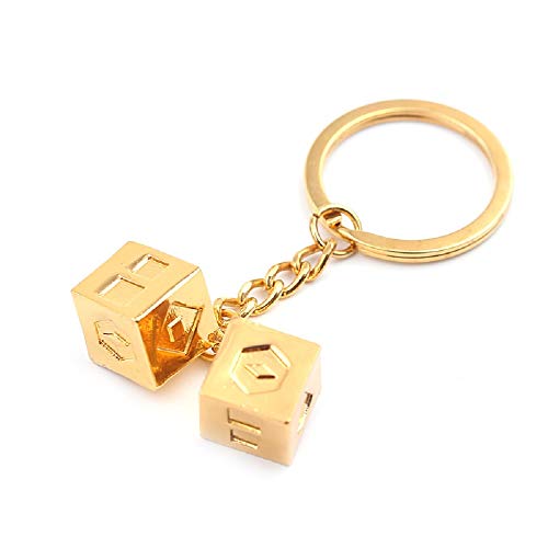 Abitoncc Han Solo Lucky Dice Keychian for Millennium Falcon Star Wars Movies Cosplay Costumes Accessories,The Last Jedi Dice Jewelry