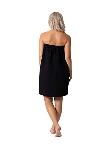 Image of Robe Direct Quick Dry, Lightweight Waffle Spa /Bath Wrap with Adjustable Closure & Elastic Top