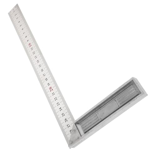 KOCKSHION 加厚ステンレス製フレーミングスクエア 木工用直角定規 プロ用建設差し尺 多機能測定ツール 作業に