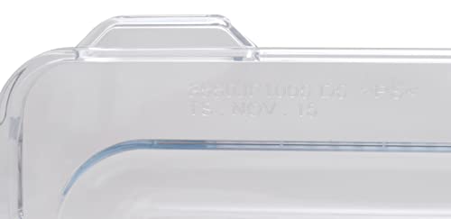 Image of OM PLASTICS Vegetable Box Crisper Cover Compatible for LG single Door Refrigerator Glass Lid (Part No: 3550JF1005) Match & Buy fridge Basket Cover