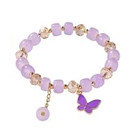 Bracelet Charms Femme Bracelet Original Bohème en Cristal Bijoux Cadeau pour Maitresse Maman Sœur Amie Ado Fille Cadeaux Noel Anniversaire La Saint-Valentin La Fête des Mères fin d'études