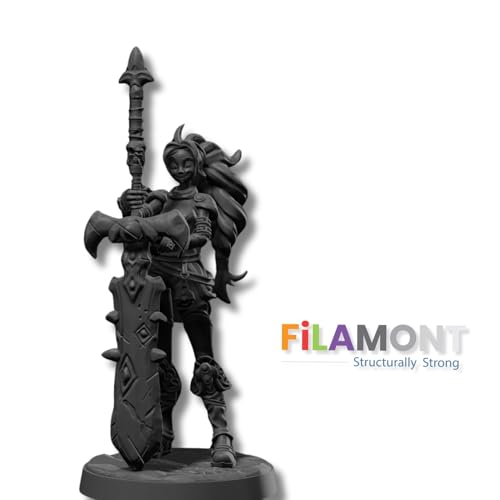 Image of Filamont 14K Pro UV Resin for 3D Printing High Precision Low Shrinkage Fast Curing LCD DLP SLA Compatible Tough Durable Photopolymer 1KG (14K Black)