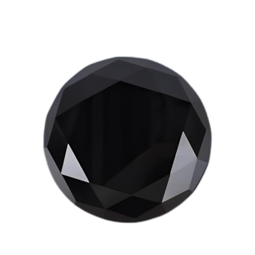 Eterspr Ständer Klar Glas Diamanten Deko, Klarer Kristallschliff Glasdiamant, für Hochzeitsdekorationen, Geschenk für Halloween Weihnachten Erntedankfest(Schwarz)