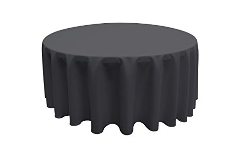 Gefeii Kitchen Black Tablecloth 90 Inch Round Tablecloths Solid Polyester Table Cloth For Wedding Party Restaurant Banquet Dining Buffet Table Picnic Decorations (Round-90 Inch, Black) #TOP5