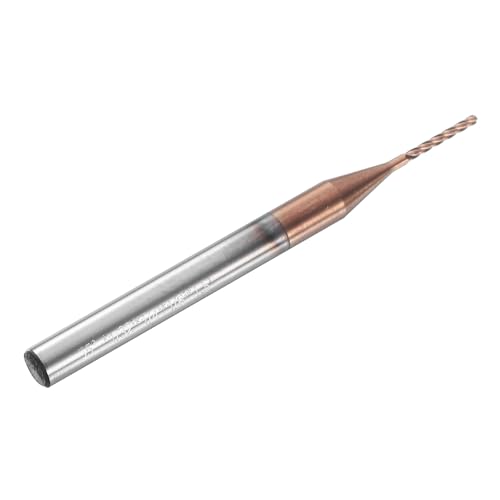 Image of HARFINGTON Ball Nose End Mill 4 Flute 1 /32 inch Diameter 1 /8 inch Shank Tungsten Carbide Uncoated Spiral CNC Router Bits 1 /4 inch Cutting Length Single End Ball for Carving Engraving Grinding