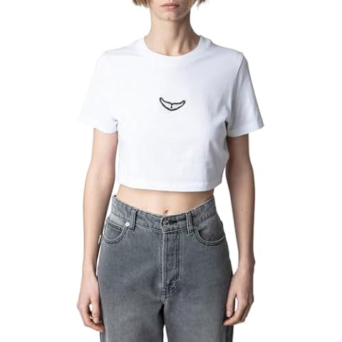 Zadig & Voltaire Womens Carly T-Shirt, L Multi-Colored Cover
