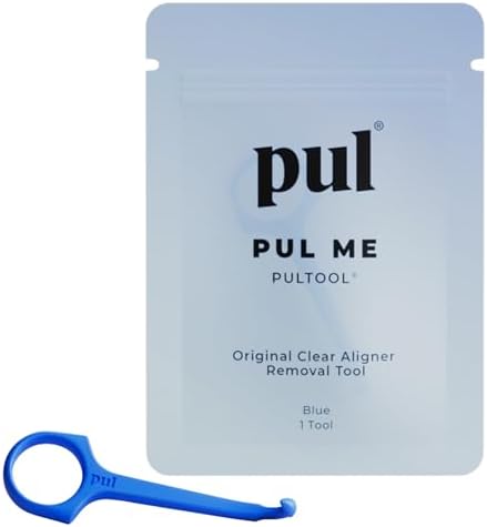 PUL Pack of 1 Aligner Removal Tool – Invisalign Remover Tool & Retainer Hook for Clear Aligners, Trays & Night Guards – Reusable Invisalign Accessories, Aligner Hooks & Retainer Removal Hook – Blue