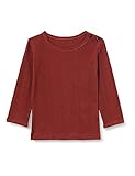 T-shirt,Long Sleeve Noa Noa miniature Baby-Boys Boy Basic Dorian T-Shirt, Cherry Mahogany, 3Y