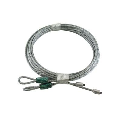 7, 8, 9, 10, 11, 12, 14 ft Tall Door Garage Door 1/8” Cables for Torsion Spring for Most Standard Doors and Drums(Sold in Pairs) (1, 14 ft Tall Door (1/8” x186”))