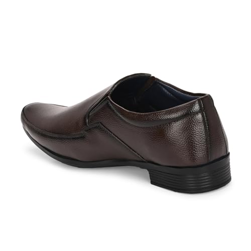 Image of Centrino Slip-On Men's Formal Shoe | Stylish with Soft Cushioned Insole | Sleek Slip-On Design for Formal Look | Durable with Anti-Skid Sole | Ideal for Office Wear (9287)