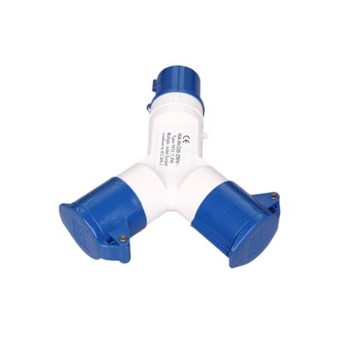 Enchufe industrial uno a dos 1012 para conectar dos equipos de 220V simultáneamente 2