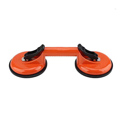 Heavy Duty Glass Lifter, Aluminum Alloy Suction Cup Puller Glass Puller Easy Moving Mirrors, Tiles, Metals, Large Load Capacity, Dent Repair Tool (2 claws)