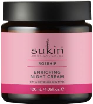 sukin Rosehip Enriching Night Cream for Women - 4.06 oz Cream
