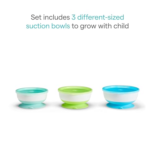 Munchkin Stay Put Suction Bowls with Lids — 3-Pack — view 6