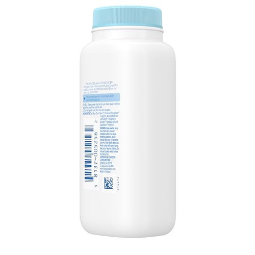 Image of Johnson's Baby Cornstarch Baby Powder with Aloe and Vitamin E for Delicate Skin, Hypoallergenic, No Addded Parabens, and Dyes for Gentle Baby Skin Care, Baby Essentials, 1.5 oz