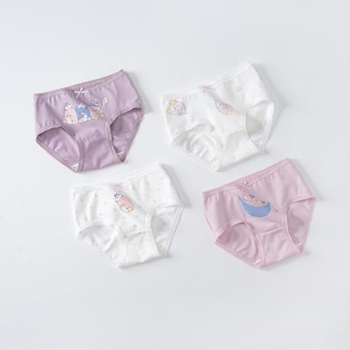 Image of benetia Girls' Underwear Soft Cotton 6-8 Pack