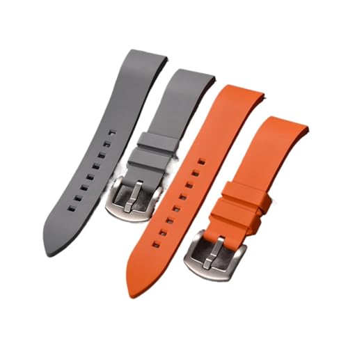 Correa de reloj de goma FKM de 20mm y 22mm con liberación rápida para buceo 2
