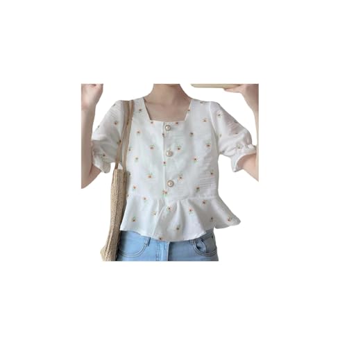 FBGBGHGJK Women's shirt, summer short sleeved top, lightweig...