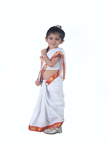 Image of BookMyCostume Bengali Saree Fancy Dress Costume 10-12 years