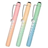 Diagnostikleuchte Medizinische Pupillenleuchte, RISEMART Wiederverwendbare LED Stiftlampe mit Taschenclip alsr Krankenschwestern Ärzte Schüler Stiftlicht(Farbverlauf 3PCS)