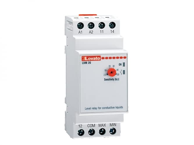 Relais de niveau Lovato protection pompe triphasé vidage DIN-35