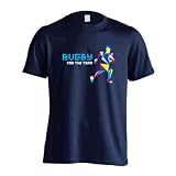 [アートワークスコウベ] ラグビー Tシャツ 半袖 練習着 ドライ ポリゴンシルエットのラグビー ユニセックス M ネイビー