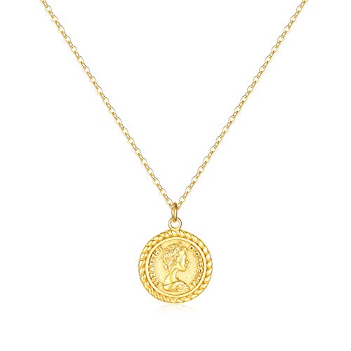 BENEIGE Gold Necklace For Women 14K Gold Plated Cubic Zirconia Charm Necklaces Pendant Jewelry Gifts