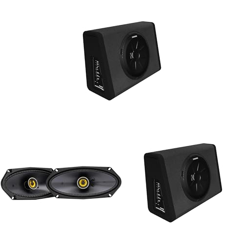 KICKER (2 11PT250 Powered Truck Enclosure & 50CSC4104 4x10 Bundle