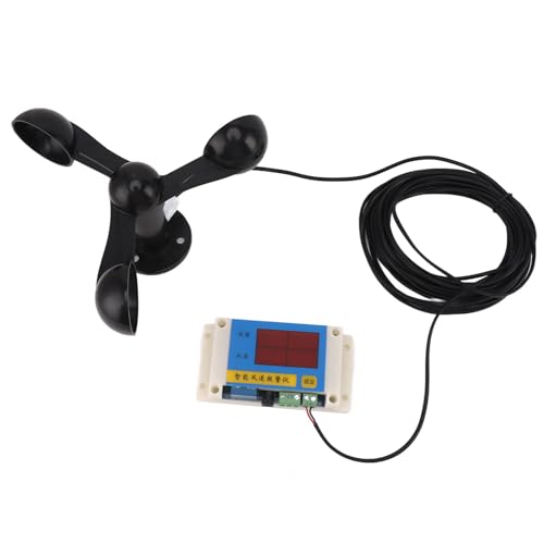Intelligent Alarm Anemometer, 3 Fan Blades USB 5V High Accuracy Wind Speed Alarm Device for Outdoor, Power Off After Alarm, with Wind Level Control, 360° Wind Speed Measurement by Aoaoy - Image 2