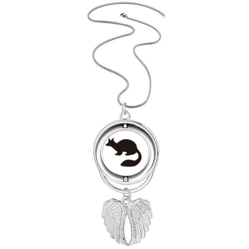 Collier martre noire ailes d'ange, le cadeau idéal