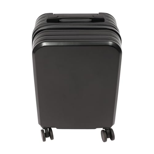 20" Carry-On Luggage,Black Travel Luggage with 3-Digit Password Lock,Freestanding Hardside Suitcase with Shock-Absorbing Universal Wheels,88.18Lbs Load Capacity Suitcase with USB Port3