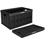 CleverMade Collapsible Storage Bins, 62L, 1 Pack, 100 lb, Obsidian