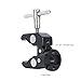 NICEYRIG Super Clamp Crab to Cold Shoe Mount, 1/4’’ Thread, Max. 50mm Jaw Grip Applicable for Power Bank Clamp, Tripod Mount Phone Holder, Vmount Battery Plate - 608