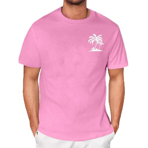 2025 Camisa de Manga Corta Casual para Hombre, Camiseta Suelta con Estampado de Silueta, Jersey de Cuello Redondo, Camiseta de Manga Corta