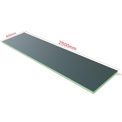 AICA 2500x600x40mm Tablero de respaldo de azulejos de XPS, Tablero de aislamiento impermeable, Panel de construcción