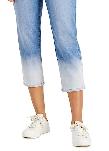 Style & Co. Petite High Rise Straight Crop Jeans3