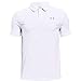 Under Armour UA Performance Polo Manica Corta, White/MOD Gray Light Heather/MOD Gray, YL Ragazzo