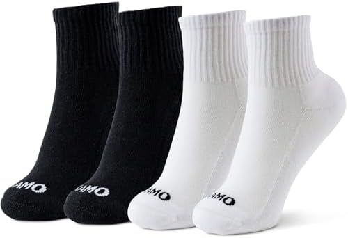 Kamo Fitness Daily 4-Pack – Women's Ankle Socks, Athletic Half Cr...