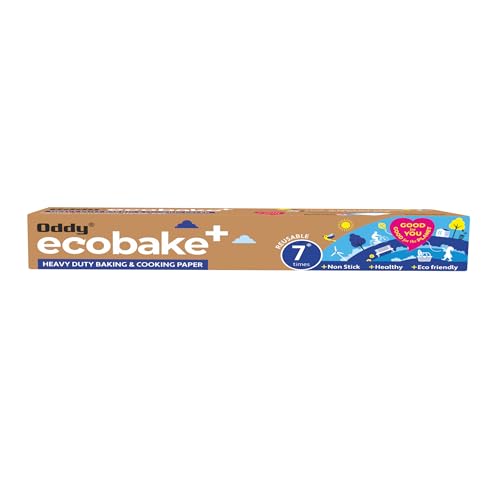 Oddy Uniwraps Ecobake Baking & Cooking Paper Roll, 10" X 5 Mtrs., White