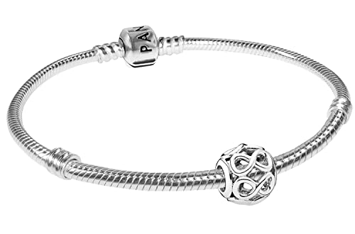 PANDORA Armband Starterset Unendlichkeit Silber Schmuck-Set mit Charm für Damen, Ewigkeitssymbol...