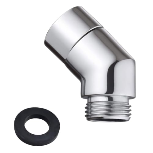 Adaptateur de douchette à 135 degrés, adaptateur de tuyau de douche, tête articulée, coin de...