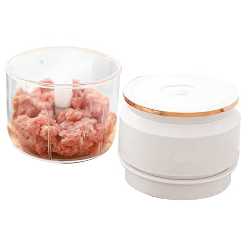 Picador Eléctrico para Alimentos | Procesador De Alimentos Con Carga USB - Multifuncional Portátil Inalámbrico con Tazón para Preparar Comidas de Bebé, Ensaladas, Camping y Restaurantes