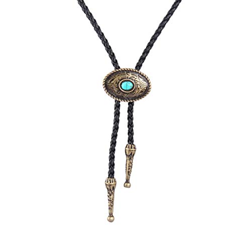 Menolana Alloy Engraved Tie Handmade Cowboy Rodeo Country Necklace, Bronze #TOP4