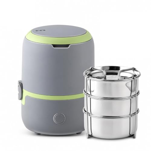 Image of Electric Lunch Box for Office Stainless Steel Container 300X3 ml