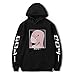 Darling in The Franxx Zero Two Cosplay Hoodie Lässiges Langarm-Pullover-Sweatshirt für Anime-Fans