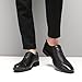 SANNAX Men’s Oxfords Formal Lace Up Dress Shoes, Classic Business Casual Leather Shoes for Men Black