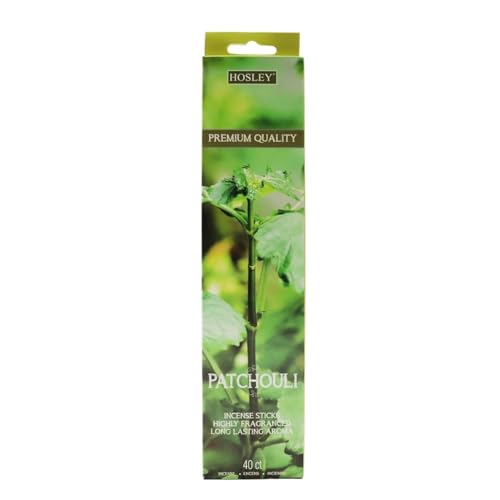 Hosley 40 Pack Incense Sticks Patchouli Perfect for Home Meditation & Aromatherapy