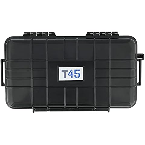 Tactical45 Plastic Hard Case with Rubber Insert - 9.7 x 5.6in Small Storage Cases for Accessories or Electronics Cover
