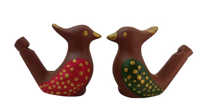 Clay Bird Water Whistle Terracotta Toy Pack of 2 Bird Water Whistle (Hand Painted) Perfect for Gifting Hand Painted. Fill Water and Blow to get Natural Birds Like Sound. for All Age Groups (B0BSW181DR) Amazon Price History, Amazon Price Tracker